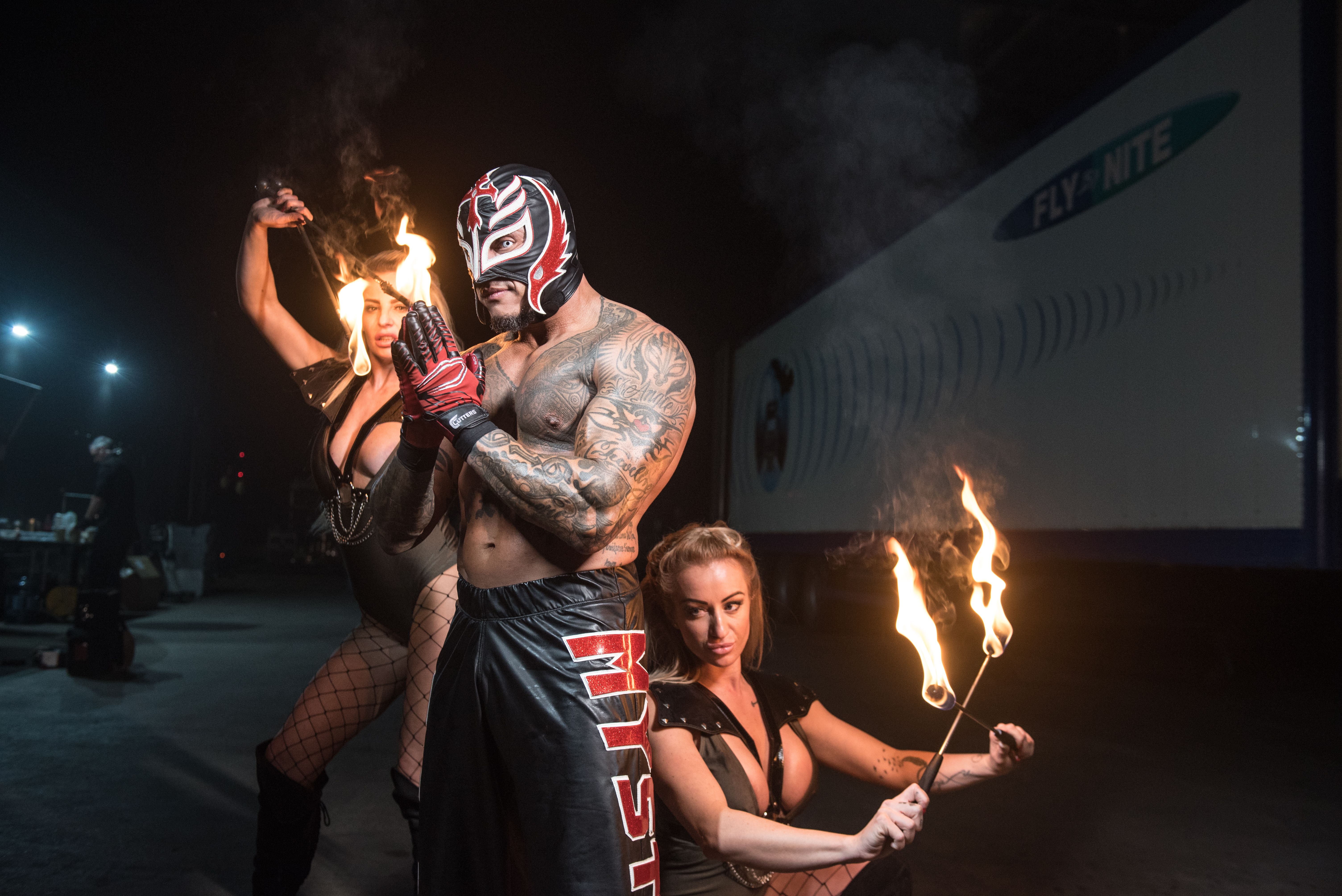 Featured Wrestling Photography - Rey Mysterio Theatrical Scene