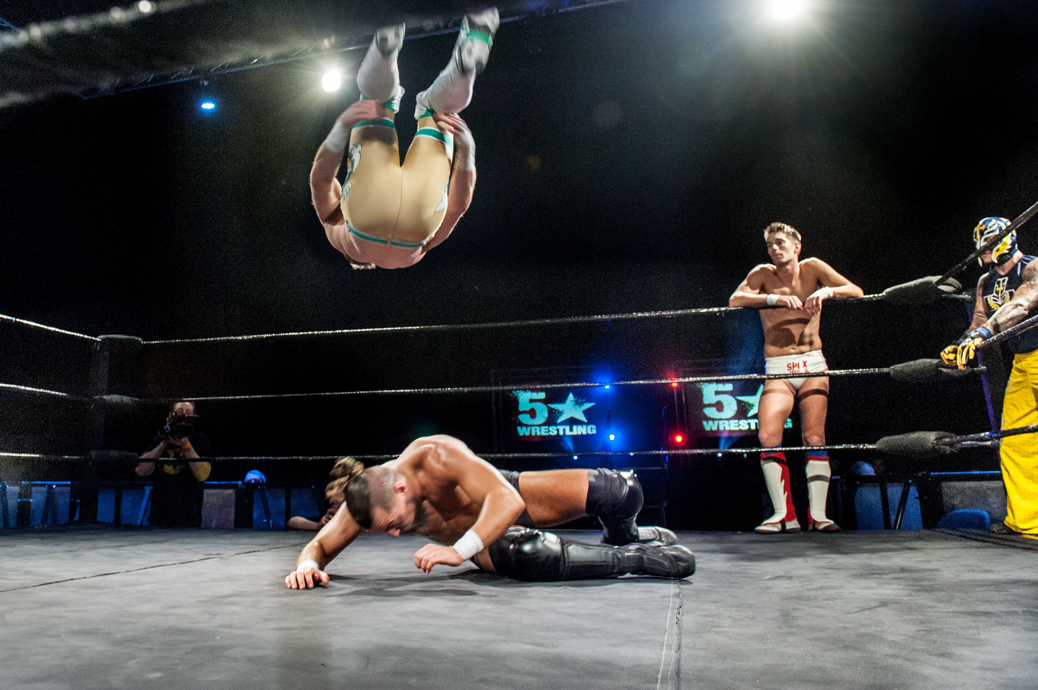 Rey Mysterio High-Flying Wrestling Action